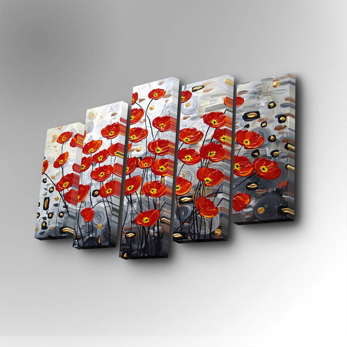 Wallity Cuadro Decorativo en Lienzo 5 Piezas 5PUC-085